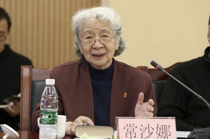 原中国工艺美术学院院长常沙娜发言